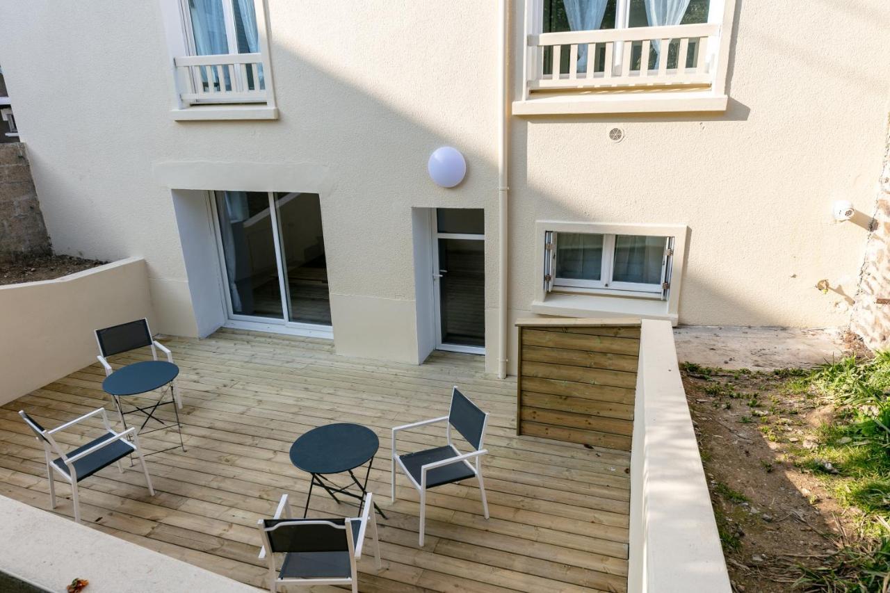 La Belle Poule : Chambre spacieuse avec sdb privative, cuisine et salon partagés, terrasse, proche facs et centre Brest Extérieur photo